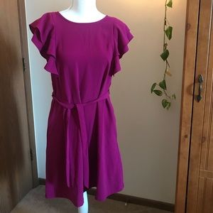 Magenta sleeveless dress